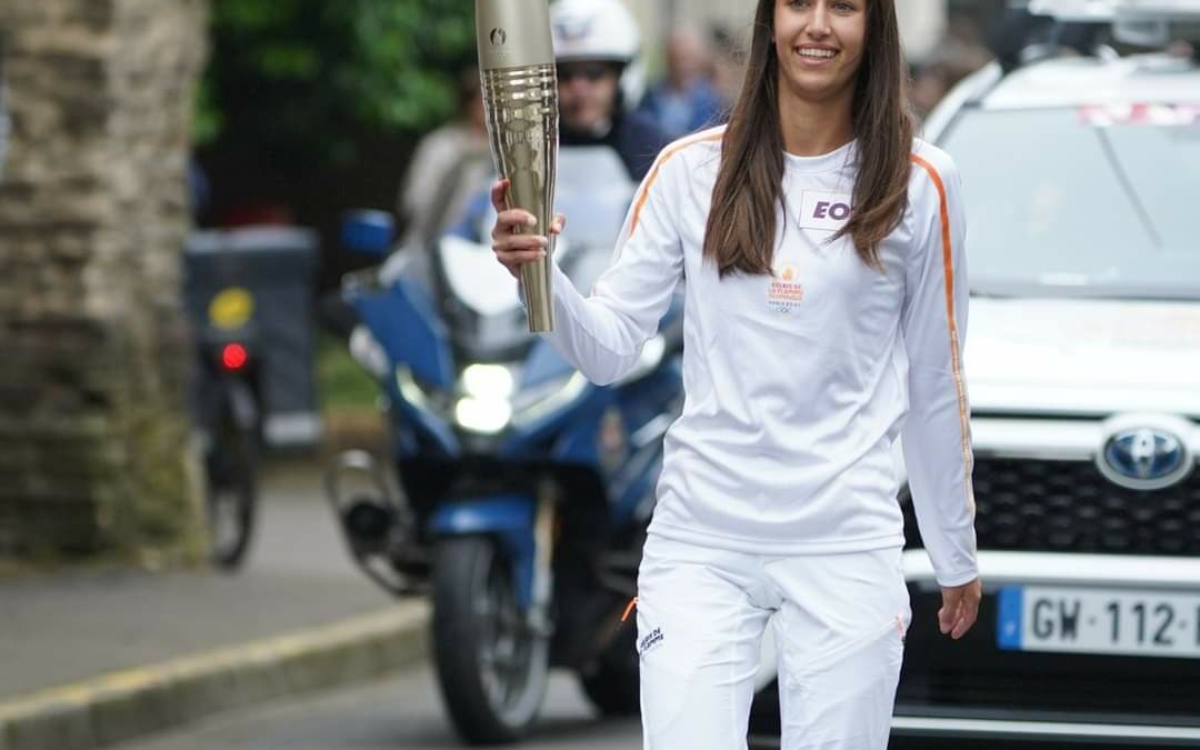 Porteuse de la flamme olympique !